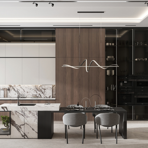 THAM KHẢO CÁC MẪU THIẾT KẾ NỘI THẤT PHÒNG BẾP LUXURY